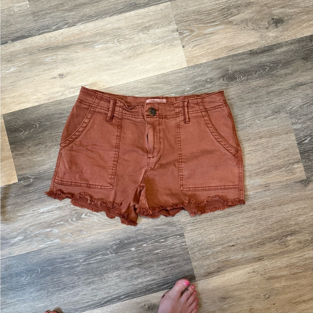 Women's Brown Denim Shorts